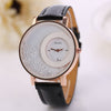 Image of Rhinestone Quicksand Leather Watch - UNMATCHED MARKET