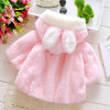 Image of Adorable Fur Hooded Warm Coat For Baby Girl