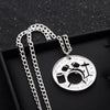Image of Drummer Necklace Hand Cut Coin Limited Edition