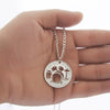 Image of Drummer Necklace Hand Cut Coin Limited Edition