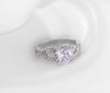 Image of Luxurious Hollow Gold/Silver Plated Crystal Ring
