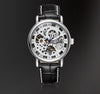 Image of Luxury Leather Automatic Mechanical Watch - The Skeleton Series
