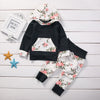 Image of Floral Hooded Top & Track Pants Outfit Set