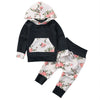 Image of Floral Hooded Top & Track Pants Outfit Set