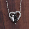 Image of Crystal Cat Love Necklace