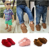 Image of Stylish and Comfy Suede Leather Newborn Footwear
