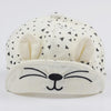 Image of Cute Baby Cartoon Cat Hat Kids Baseball Cap
