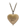 Image of I Love You Carved Heart-Secret Love Locket Necklace Offer!