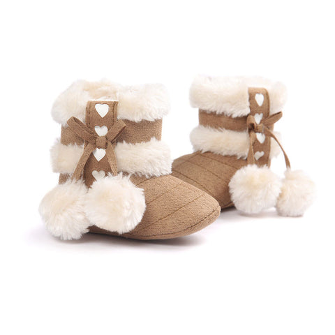 Cute Fashion  Non-slip Winter Boots for Baby Girl