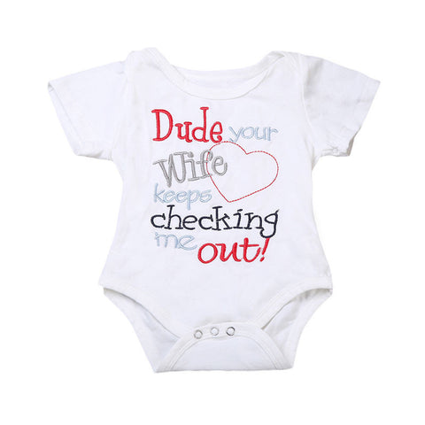 Your Wife Keeps Checkin Me Out Bodysuit