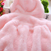 Image of Adorable Fur Hooded Warm Coat For Baby Girl