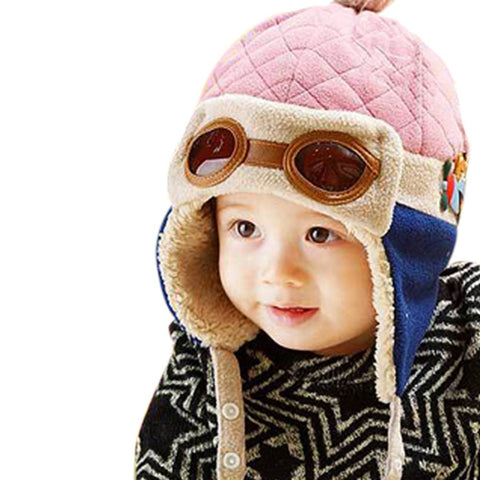 Adorable Aviator Inspired Baby Beanie Hat
