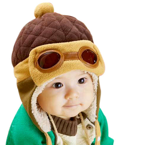 Adorable Aviator Inspired Baby Beanie Hat
