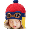 Image of Adorable Aviator Inspired Baby Beanie Hat