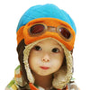 Image of Adorable Aviator Inspired Baby Beanie Hat