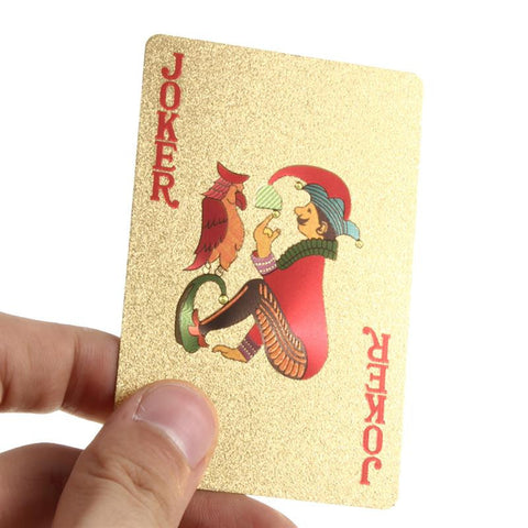 24K Gold Plated Playing Cards - with Certificate