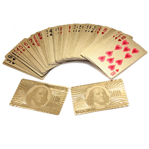24K Gold Plated Playing Cards - with Certificate