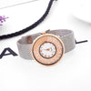 Image of Crystal Rhinestone Stainless Mesh Strap Watch