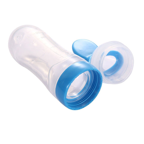 Feeding Bottle With Spoon Dispenser