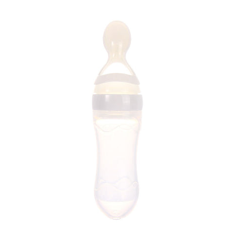 Feeding Bottle With Spoon Dispenser