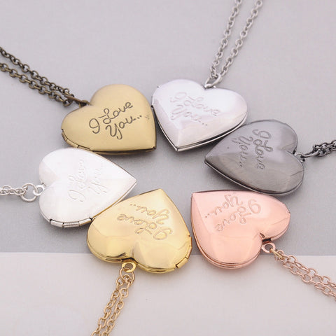 I Love You Carved Heart-Secret Love Locket Necklace Offer!