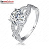 Image of Luxurious Hollow Gold/Silver Plated Crystal Ring