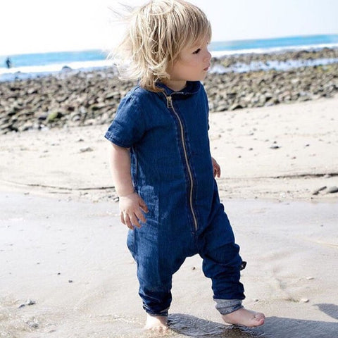 Denim Fashion Bodysuit