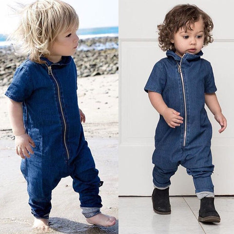 Denim Fashion Bodysuit