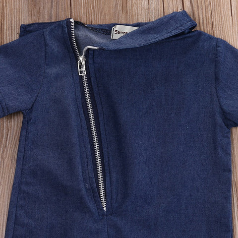 Denim Fashion Bodysuit
