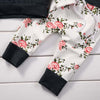 Image of Floral Hooded Top & Track Pants Outfit Set