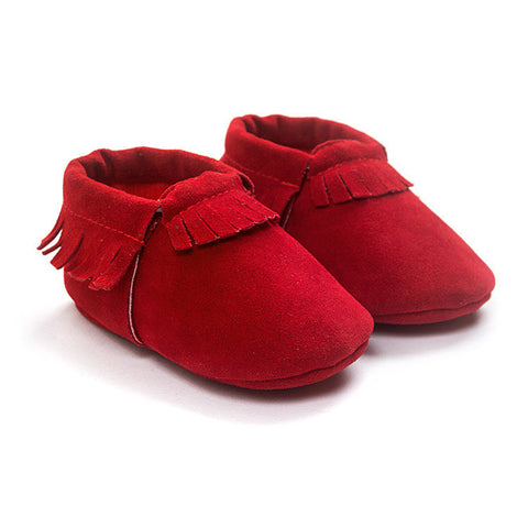 Stylish and Comfy Suede Leather Newborn Footwear