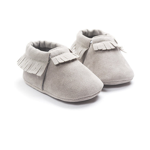 Stylish and Comfy Suede Leather Newborn Footwear