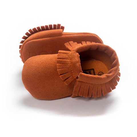 Stylish and Comfy Suede Leather Newborn Footwear