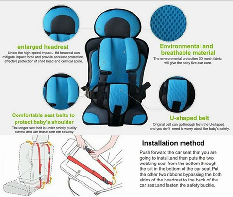 Child Secure Seatbelt Vest - Portable Safety Seat