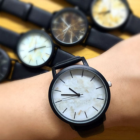 Marble Floor British-Style Leather Watch FREE Offer!