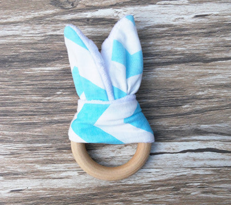 Handmade Wooden Natural Baby Teething Ring