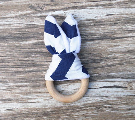 Handmade Wooden Natural Baby Teething Ring