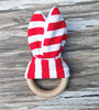 Image of Handmade Wooden Natural Baby Teething Ring