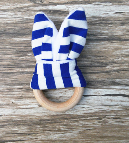 Handmade Wooden Natural Baby Teething Ring