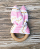 Image of Handmade Wooden Natural Baby Teething Ring