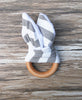 Image of Handmade Wooden Natural Baby Teething Ring