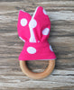 Image of Handmade Wooden Natural Baby Teething Ring