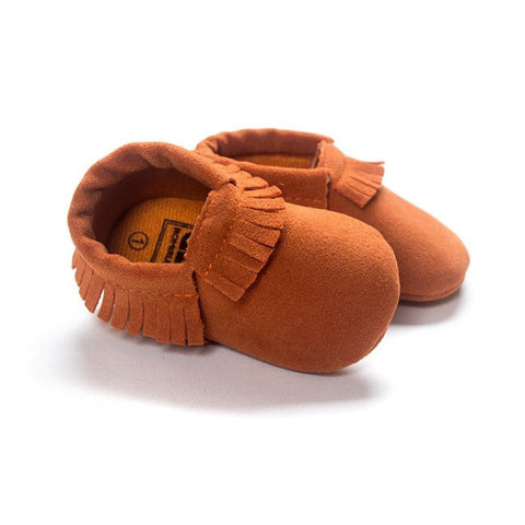 Stylish and Comfy Suede Leather Newborn Footwear