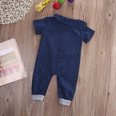 Denim Fashion Bodysuit