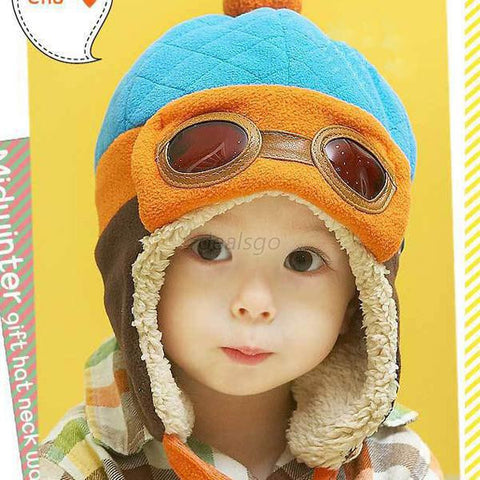 Adorable Aviator Inspired Baby Beanie Hat
