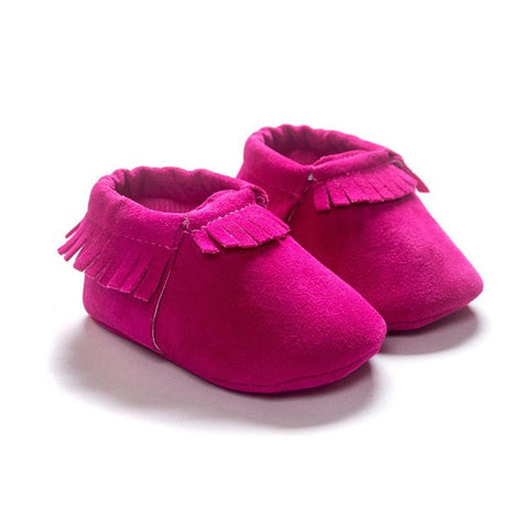 Stylish and Comfy Suede Leather Newborn Footwear