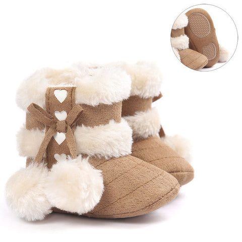 Cute Fashion  Non-slip Winter Boots for Baby Girl