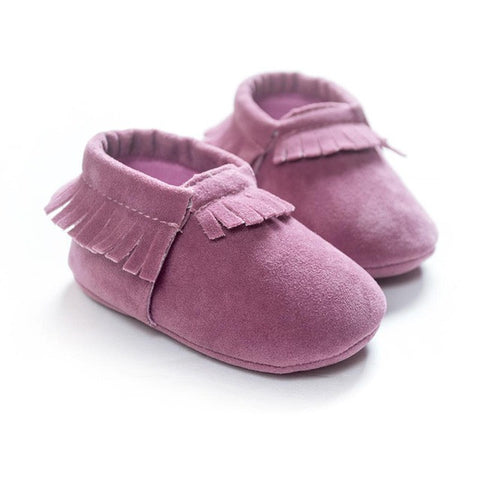 Stylish and Comfy Suede Leather Newborn Footwear