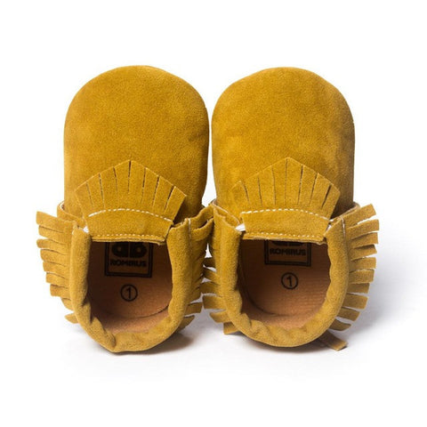 Stylish and Comfy Suede Leather Newborn Footwear