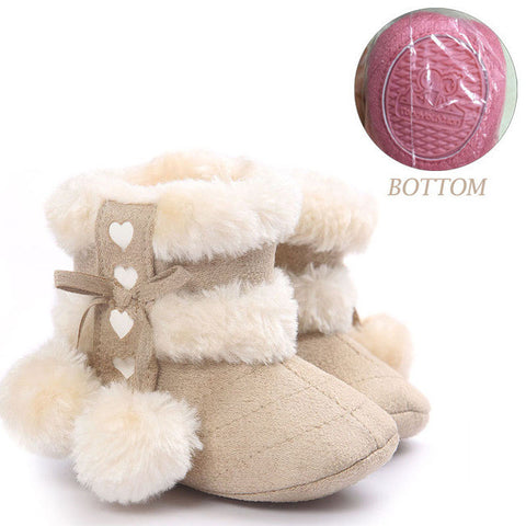 Cute Fashion  Non-slip Winter Boots for Baby Girl